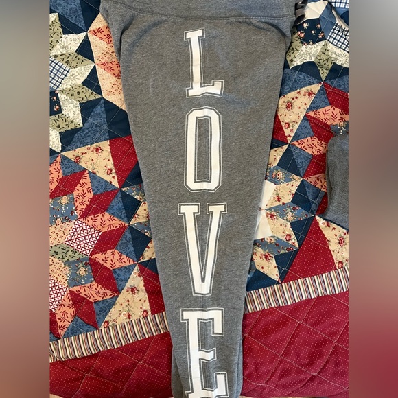 Victorias Secret Pink Grey Joggers - Picture 3 of 7